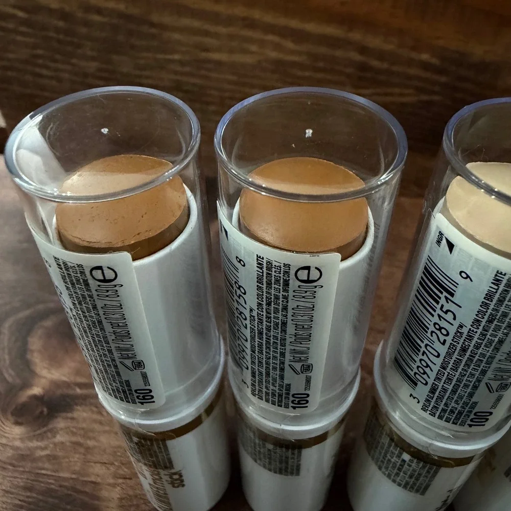 Revlon Glimmer Tinted Moisturizer Stick 6pc Lot Shades 100 110 120 130 160 8.9g
